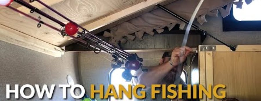 How to Hang Fishing Poles in RV Storage - S'more RV Fun